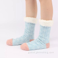 Slipper Socks Women Warm Woman`s Sherpa Thick Gripper Slipper Socks Factory